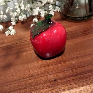 VTG Red Glass Apple 🍎